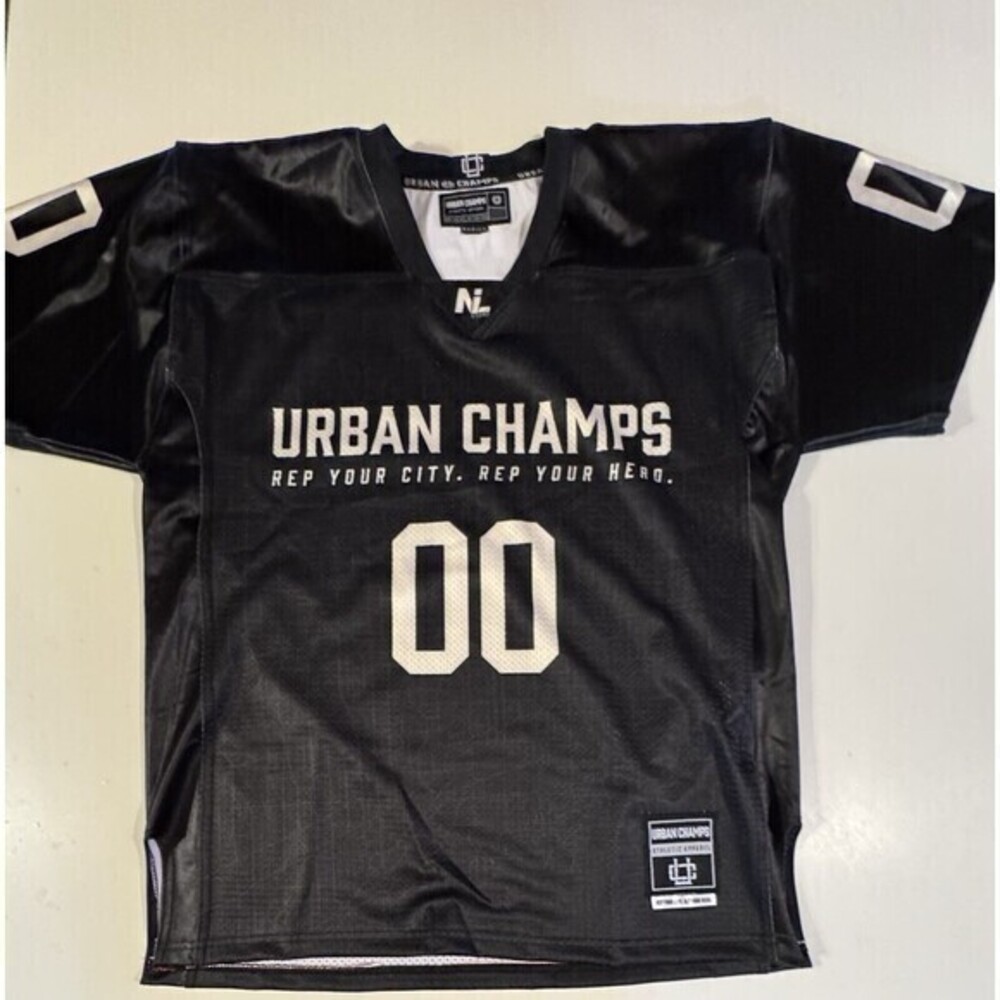 Urban Champs Black 00 Jersey Unisex Size Medium  Athletic Apparel
